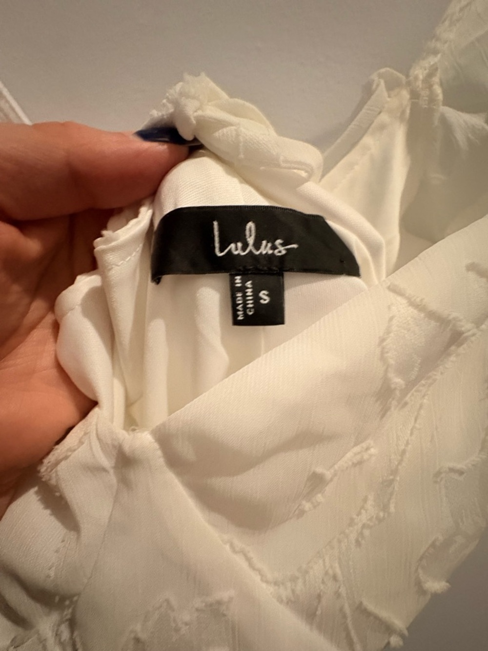 Tailor Made For You White Jacquard Lace-Up Maxi Dress - Picture 7 of 7